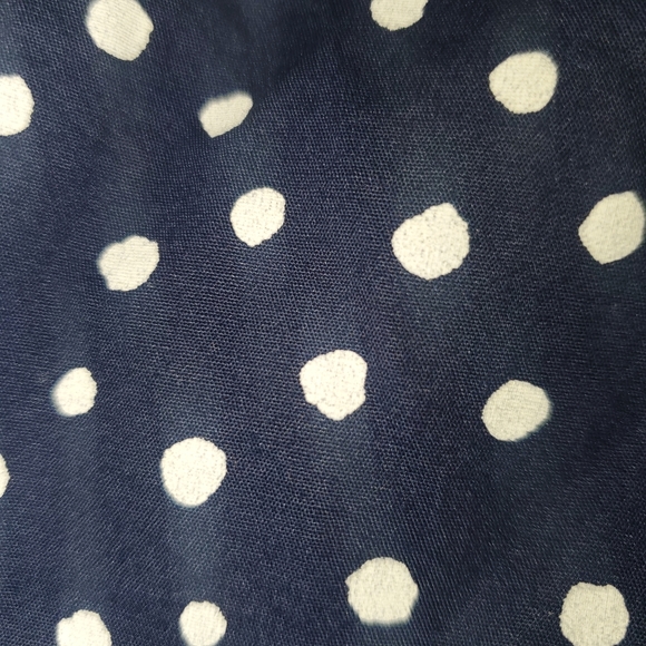 Old Navy Blue Polka Dot Front Tie Shirt NWOT - Picture 3 of 7